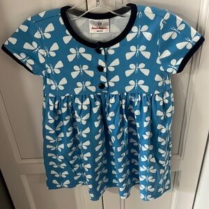 Hanna Anderson blue dress size 100 cm / 4